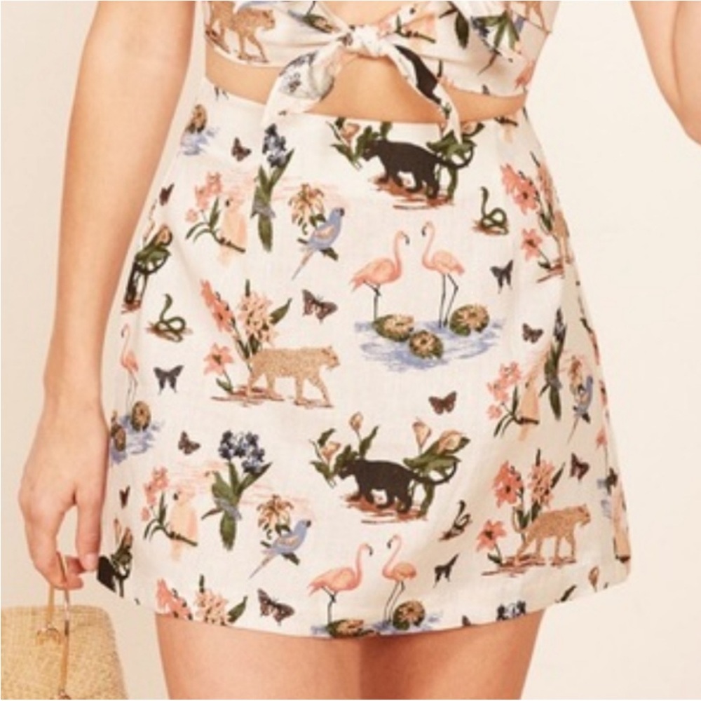 RARE Reformation Kash Janeiro Mini Skirt